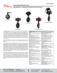 Thumbnail of document Manual - WE20 Butterfly Valve
